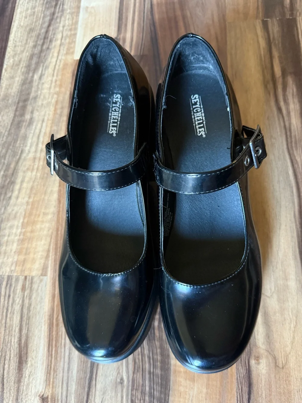 SEYCHELLES Chunky Mary Jane Heels in Black